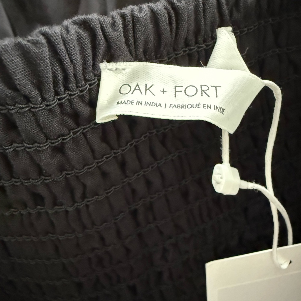 Oak + Fort Black Corset Mini Dress NWT Size M - Picture 9 of 12